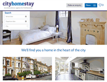 Tablet Screenshot of cityhomestay.com
